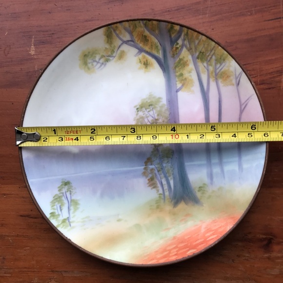 Nippon Porcelain Plate of Lakeside Landcape - Picture 2 of 4